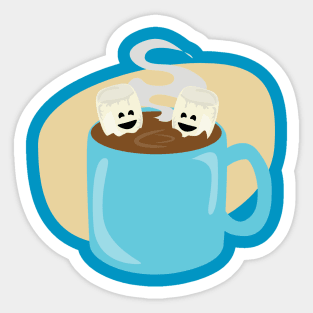 Happy Marshmallow Hot Cocoa Sticker